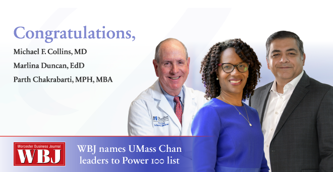 UMass Chan leaders recognized on WBJ’s 2024 Power 100 list