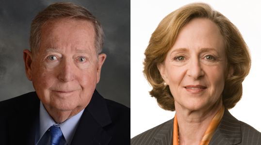 ames Eugene Dalen, MD, MPH (left), former chair of the Department of Internal Medicine and interim chancellor, and Susan Hockfield, PhD, former president of MIT, are this year's honorary degree recipients at the 40th annual Commencement.
