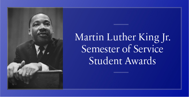 Martín Luther King Jr. Semester of Service awardees will be recognized at annual UMass Chan observance of Martin Luther King Jr. Day.