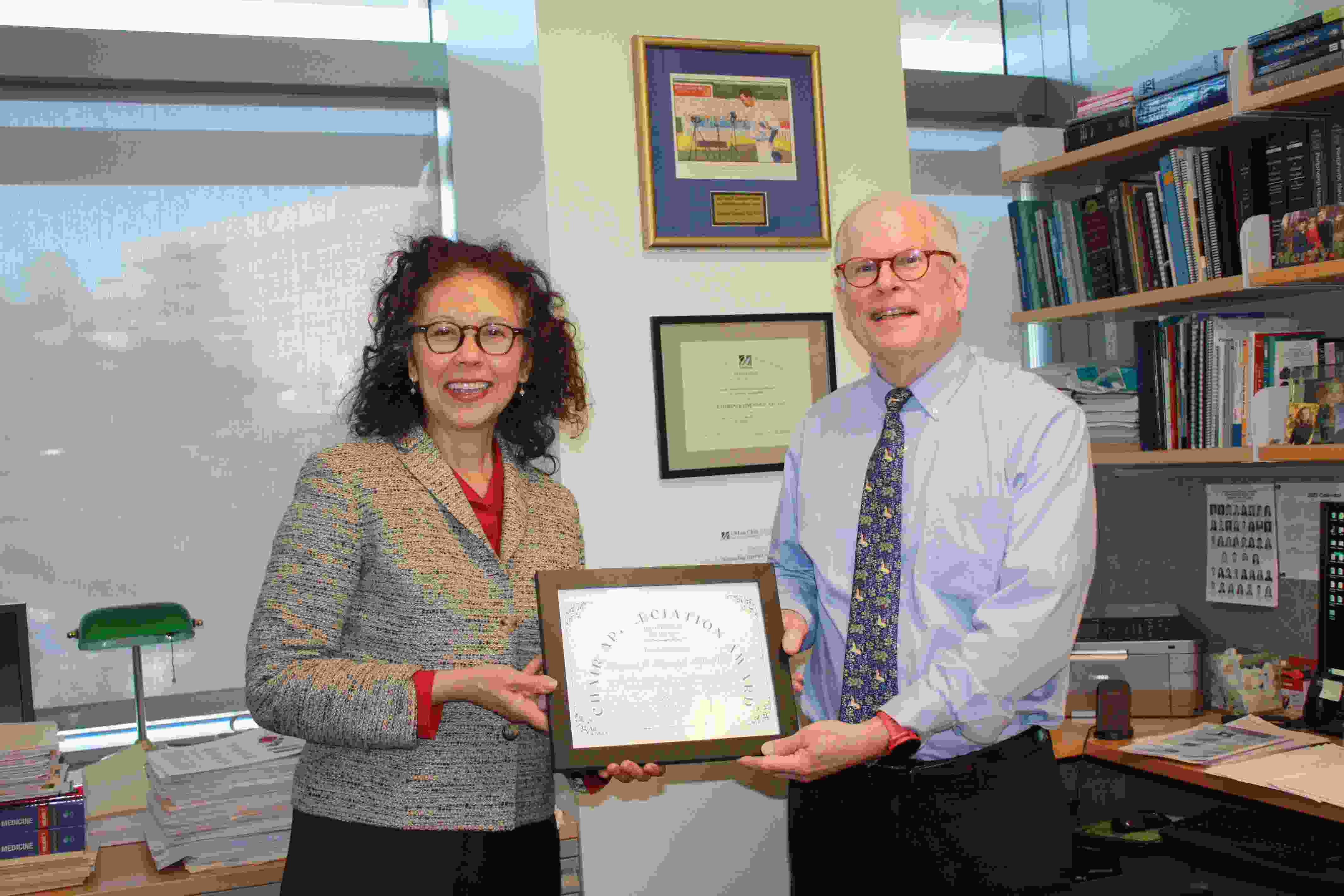 Chair Appreciation Award, Department of Neurology