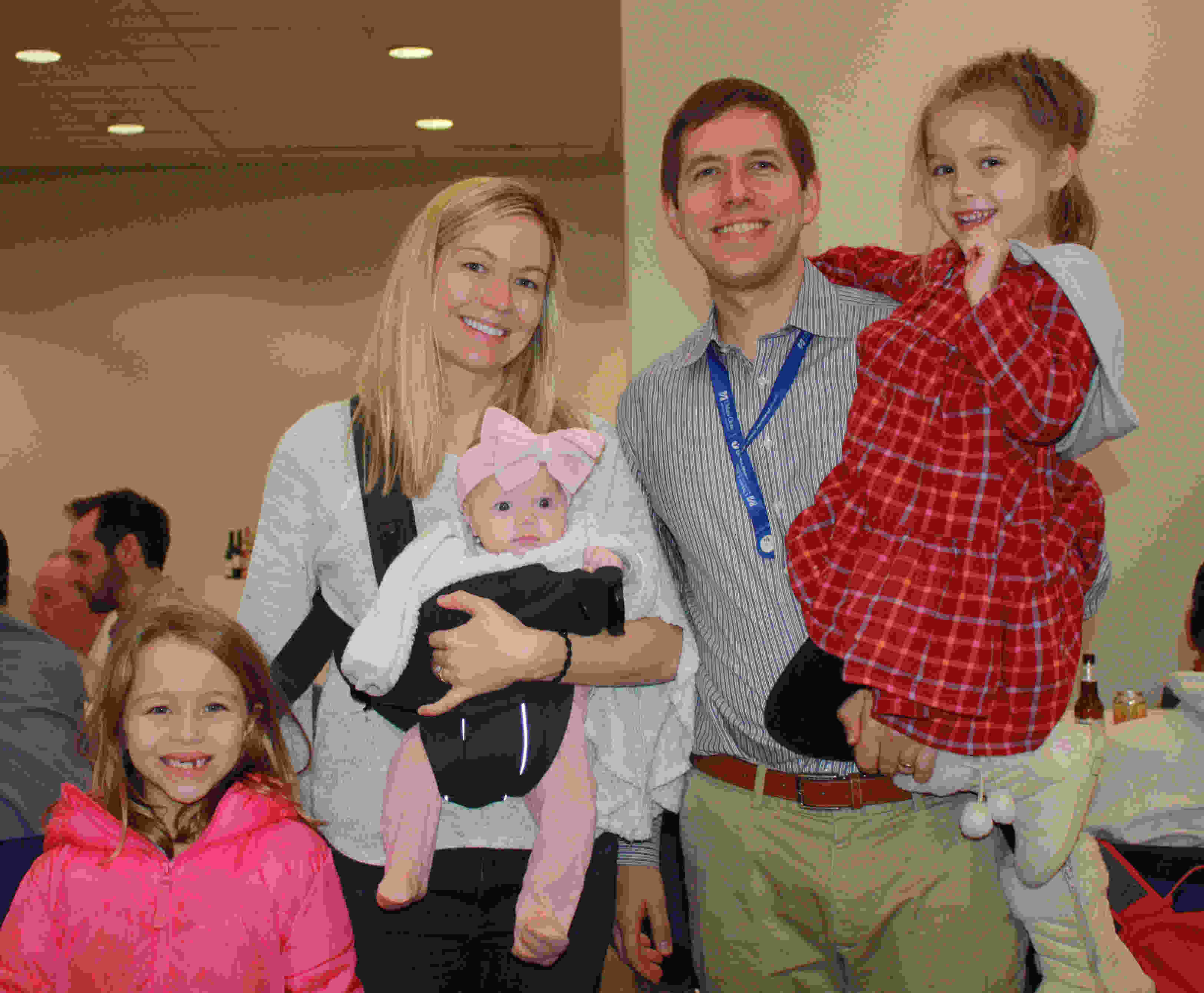 Andrew Galica family picture with wife and three daughters