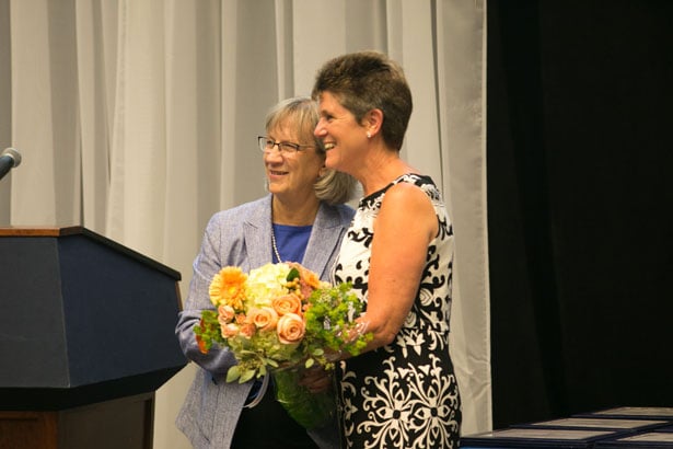 Dean Paulette Seymour-Route, PhD, and retired GEP Director Eileen Terrill, PhD