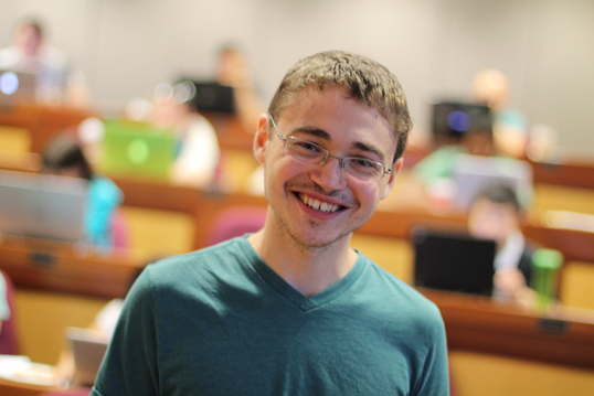 Alfred Simkin, PhD, GSBS ’14, taught a series of courses on the Python programming language, the first of several planned student-led workshops organized by The Bootstrappers.