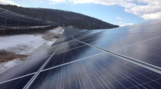 The 2.5-megawatt solar array in Palmer