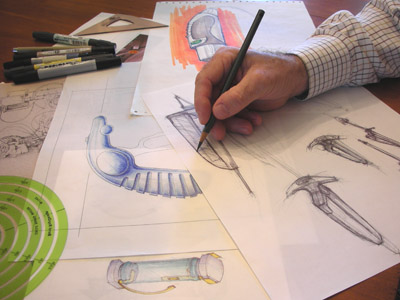Industrial Design product concept sketches