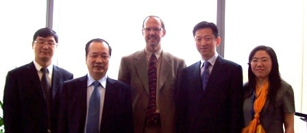 Dr. Ziedonis meets President Chen