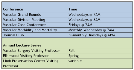 Conference Schedule 2014-15