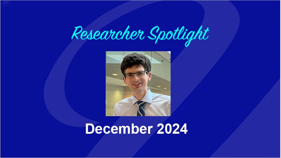  Researcher Spotlight, December 2024, image of Mark O'Connor, MD