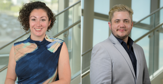 Melissa Anderson, PhD, associate professor of psychiatry, and Alexander Wilkins, PhD, assistant professor of psychiatry, are co-directors of the DeafYes! Center for Deaf Empowerment and Recovery at UMass Chan 