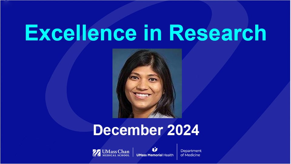  Excellence in Research, December 2024, image of Kriti Mittal, MD