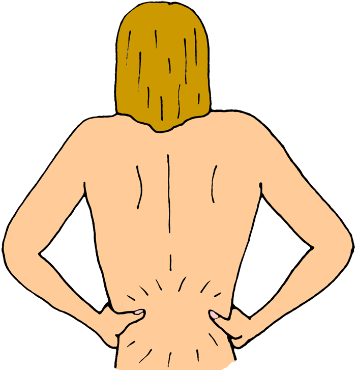 back pain clipart