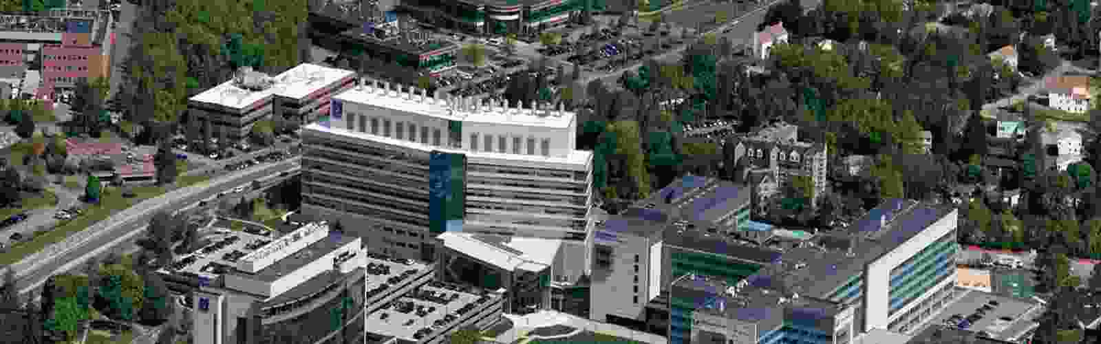 UMass Medical School Campus Aerial View