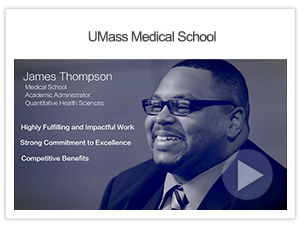 Image of UMass Medical School employee testimonial video