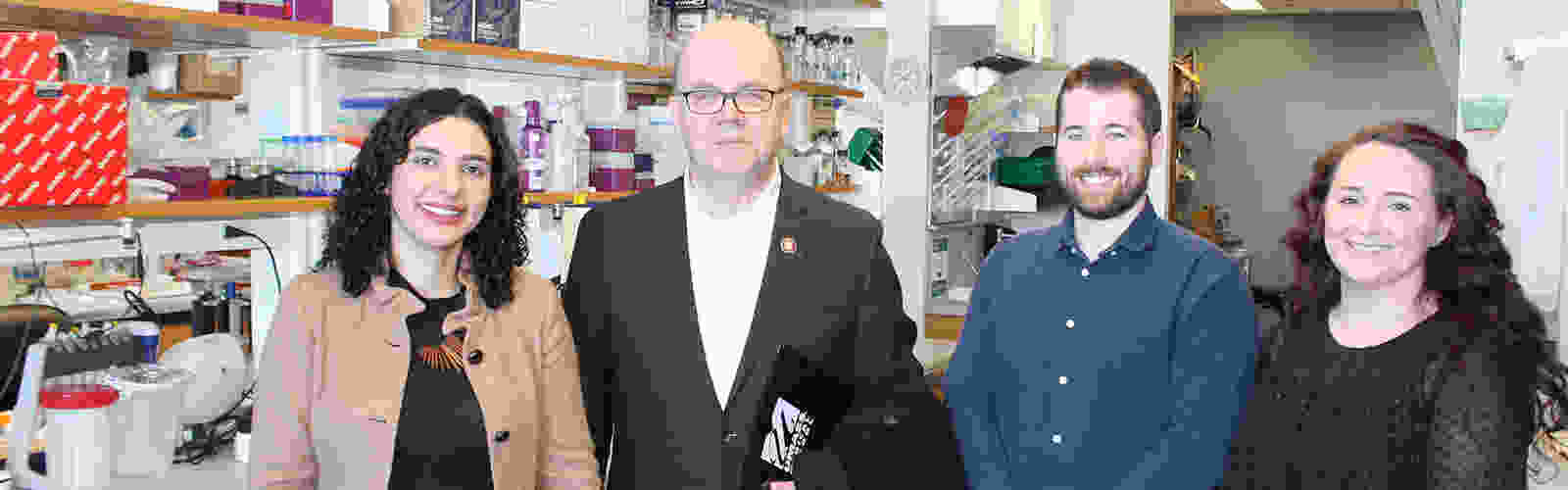 The Congressman Jim McGovern paying a visit to our lab