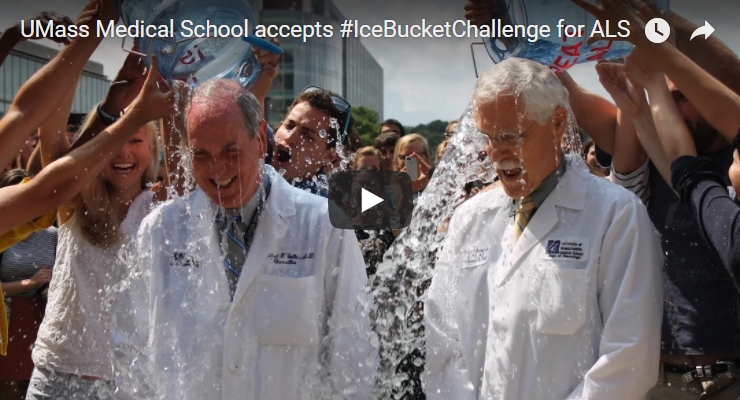 Ice Bucket Challenge - Chancellor Michael Collins and Dr Robert Brown