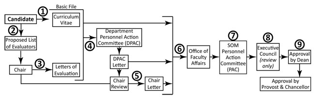 Appointment Process Flow Chart for the School of Medicine