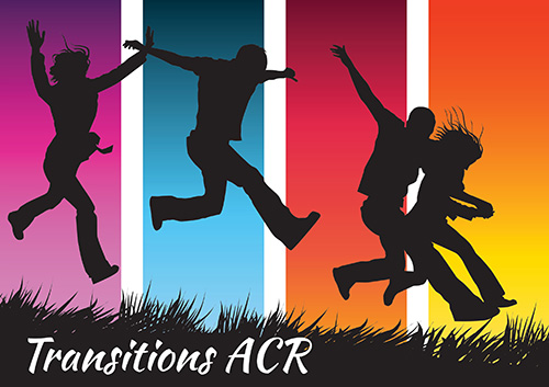 silhouette of youths jumping in the grass