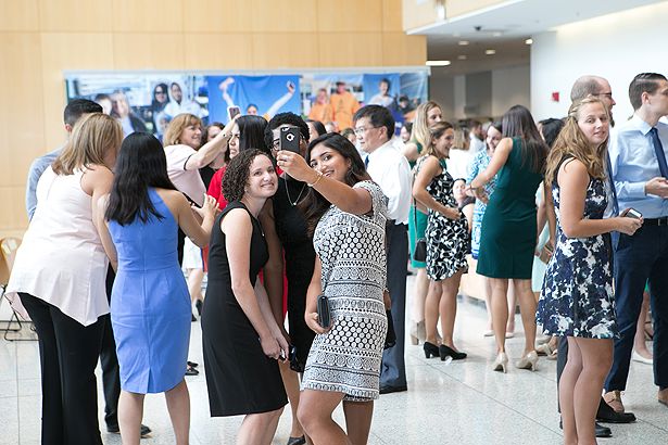 Excitement is in the air as students and families ready for the White Coat Ceremony.