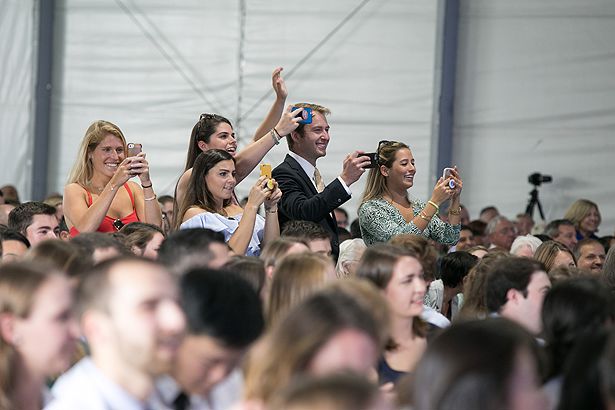 Classmates, family and friends capture the emotions of the White Coat Ceremony