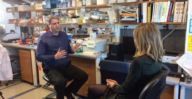 UMass Medical School scientist John Landers, PhD, told WCVB-TV’s Chronicle host Erika Tarantal how his discovery of an ALS gene—research funded in part by the Ice Bucket Challenge—is making a difference in the quest for a cure.