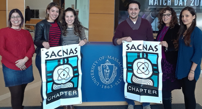 The SACNAS-UMMS student chapter executive board
