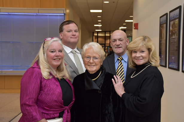 Honorary degree recipients were welcomed at a small dinner on the night before Commencement.