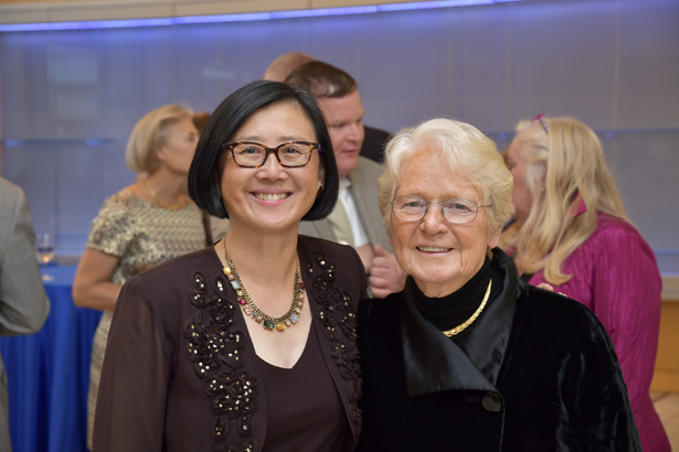 Honorary degree recipients were welcomed at a small dinner on the night before Commencement.