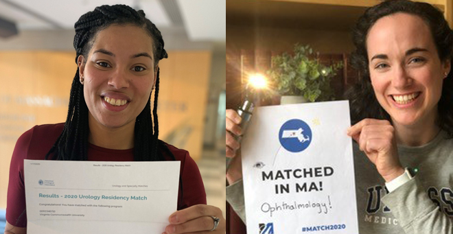 Early match success for School of Medicine 2020 students