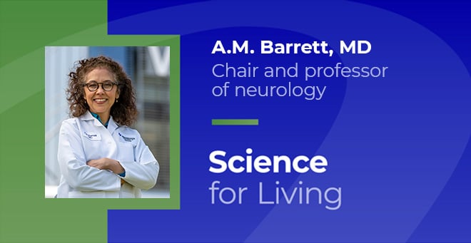 Science for Living: Neurology chair and VA neurology chief, A.M. Barrett, highlights veterans’ link to ALS