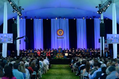 Commencement Exercises Under the Tent on the Green